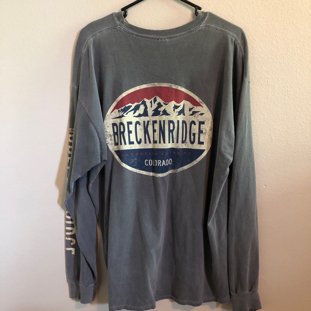 Breckenridge Gray Long sleeve T-shirt XL